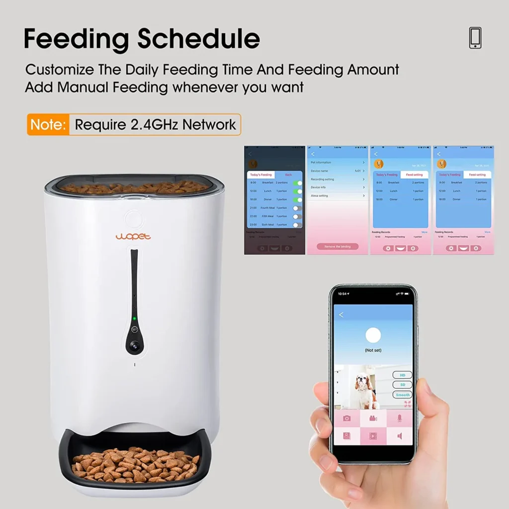 WOPET Automatic Cat Feeder with Camera