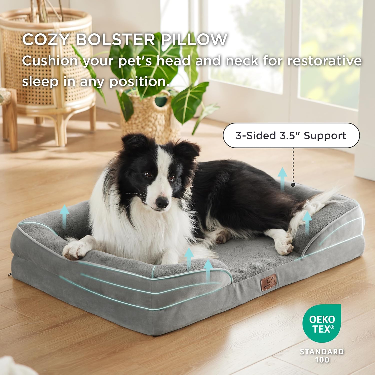 Is the Bedsure Orthopedic Dog Bed durable for large, heavy dogs?